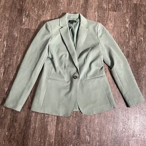 Ann Taylor Women's Blazer Jacket Career Office Business Size 0 Sage Green